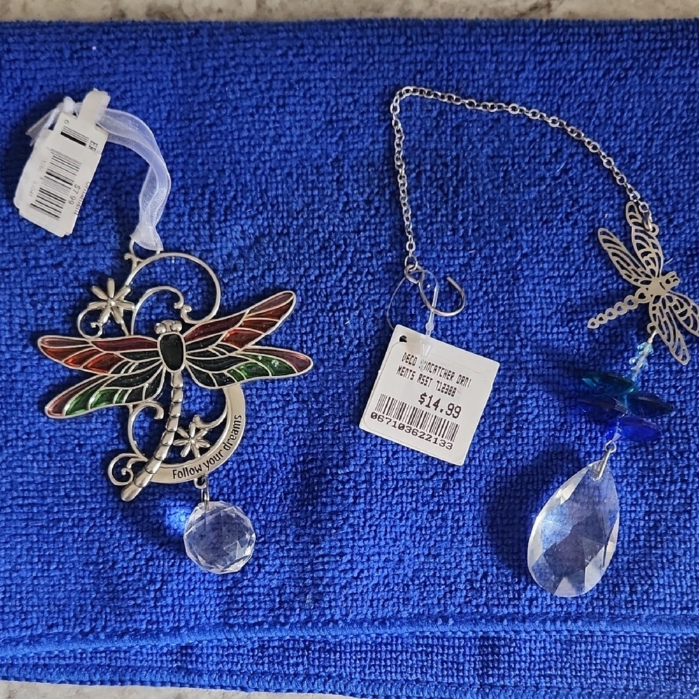 Colorful Dragonfly Suncatcher Set